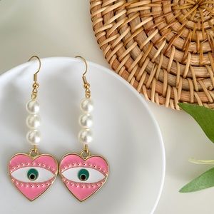 Pink Pearl Earrings